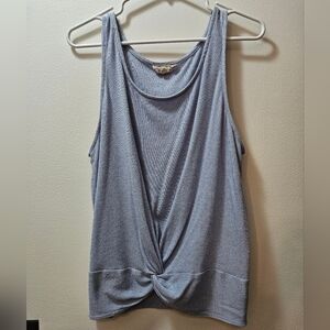 Blue Women's Twist Knot Top